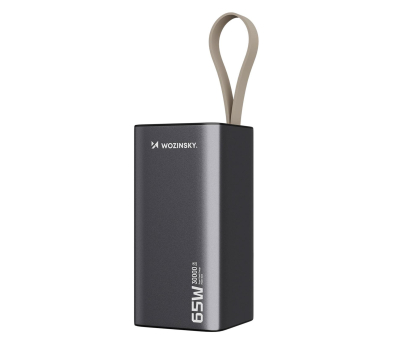 Powerbank Wozinsky Powerbank K65+ 65W 30000mAh 2x USB-C, 1x USB-A 65W szary